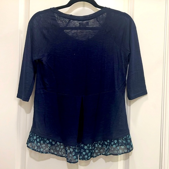 Maison Jules blue and green ruffle shirt‎ - Picture 3 of 3